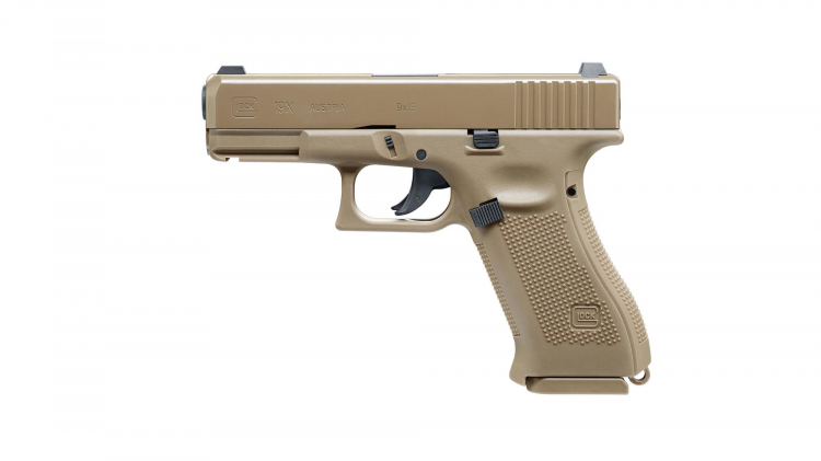 UMAREX GLOCK 19X Movimento centrale da 4,5 mm (0,177), CO₂, < 3,0 J, Coyote